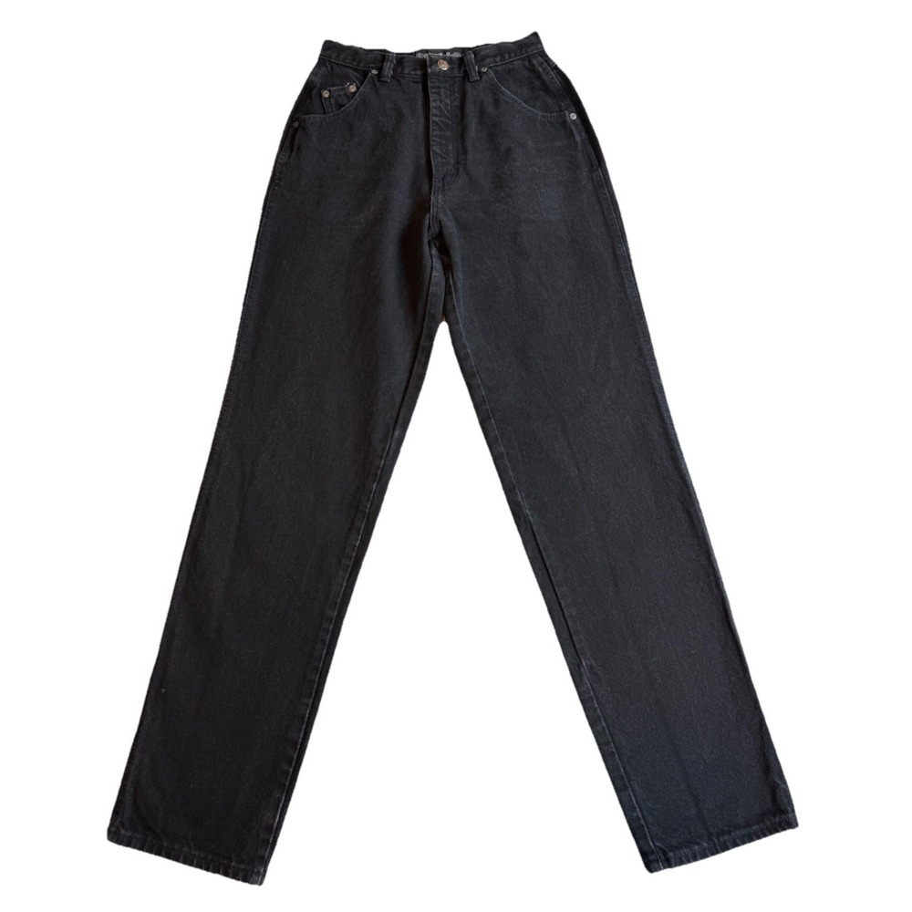 Wrangler Silverlake 80s Vtg Black High Rise USA Tapered Leg Western Jean 9/10x32